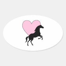 Horses and Love Stickers