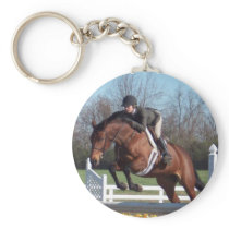 Horses and Show Jumping Keychain