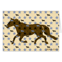 Horses and Stars Card