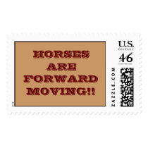 HORSES ARE FORWARD MOVING!! postage by RobbieY HORSES ARE FORWARD MOVING!! postage