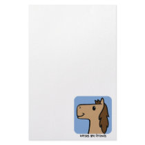 Horses Are Friends Custom Stationery