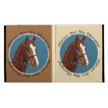 Horses Are My Therapy iPad Caseable Case