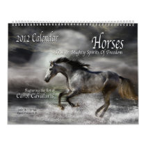 Horses Art Calendar 2012