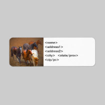 Horses Avery Label labels