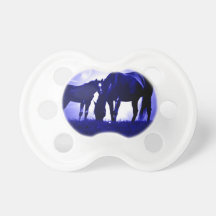 Horses & Blue Night Pacifiers