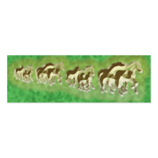 Horses Bookmark Business Card