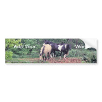 Horses BumperSticker-customize