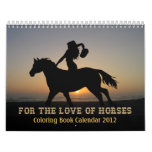 HORSES COLORING BOOK Calendar 2012