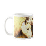 Horses eating hay mug Horses eating hay mug