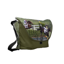 Horses Eventing Messenger Bag