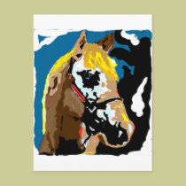 Horses fill our lives with color postcards
