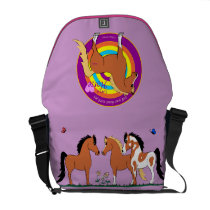 Horses Fill Your Heart Rickshaw Messenger Bag messenger bags