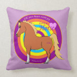 Horses Fill Your Heart With Joy American MoJo Pill Throw Pillow