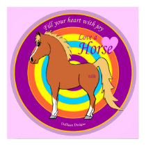 Horses Fill Your Heart With Joy Poster posters