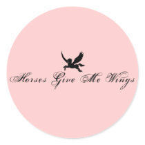 Horses Give Me Wings stickers by PaintingPony Horses Give Me Wings stickers