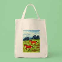 Horses Grocery Tote - "Unbridled" bags