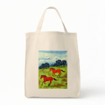 Horses Grocery Tote - "Unbridled" bags