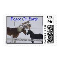 Horses Holiday First Class Stamp