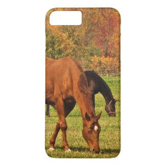 Horses in Autumn iPhone 7 Plus Case