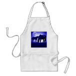 Horses in Blue Night Aprons