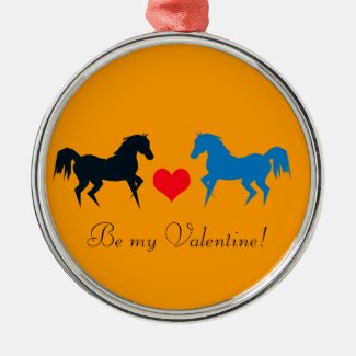 Horses in Love Ornament