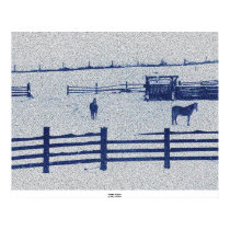 Horses in Snow posters