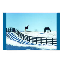 Horses in Snow posters by judymarie Horses in Snow posters
