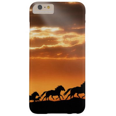 Horses in sunset barely there iPhone 6 plus case