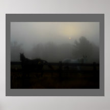 Horses in the Fog Posters