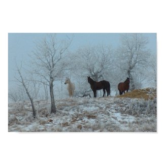 Horses in the Mist print