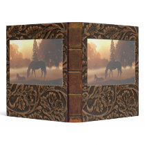 Horses in the Morning Fog- I " 3 Ring Binders