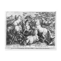 Horses in the wild post card