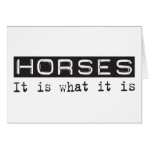 Horses It Is Card