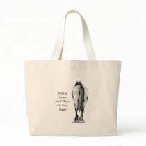 Horses Leave Hoofprints On Your Heart: Pencil Art Bag