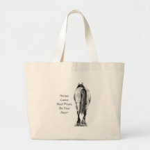 Horses Leave Hoofprints On Your Heart: Pencil Art Bag