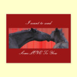 Horses & Love Postcard customizable