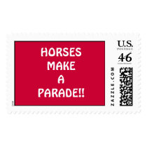 HORSES MAKE A PARADE!! postage by RobbieY HORSES MAKE A PARADE!! postage