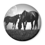 Horses & Moon Fridge Magnets