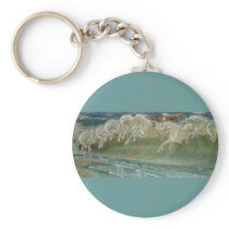 *Horses of Neptune* by Walter Crane Key Chain