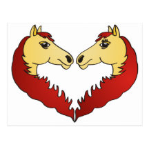 Horses Postcard