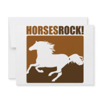 Horses Rock! #2 invitations by designs_that_rock Horses Rock! #2 invitations