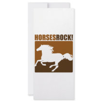 Horses Rock! #2 rack cards by designs_that_rock Horses Rock! #2 rack cards