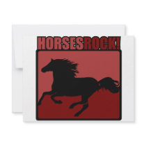 Horses Rock! #3 invitations by designs_that_rock Horses Rock! #3 invitations