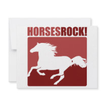 Horses Rock! #4 invitations by designs_that_rock Horses Rock! #4 invitations