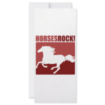 Horses Rock! #4 rack cards by designs_that_rock Horses Rock! #4 rack cards