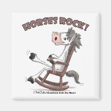 Horses Rock! Magnet