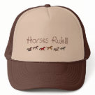 zaz_trucker_hat - Horses rule!!! cap