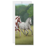 Horses Running Free Bookmark Custom Rack Card