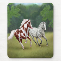 Horses Running Free Mousepad