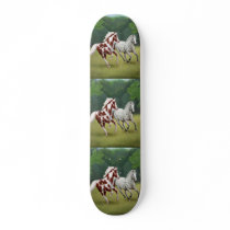 Horses Running Free Skateboard